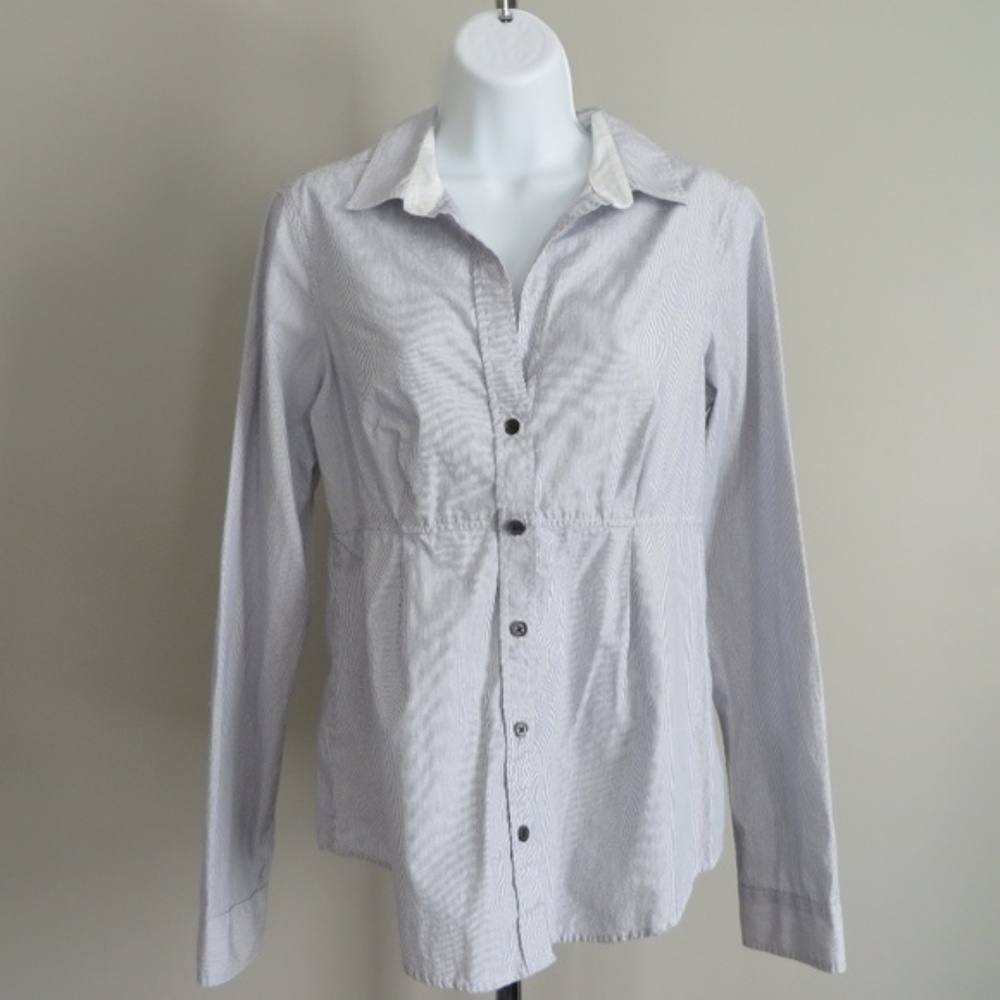 James Perse striped size 3 button down top